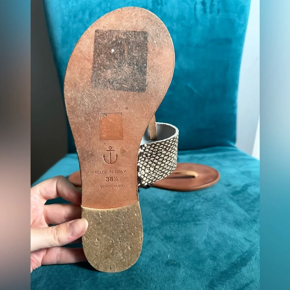 Joie A La Plage Leather Sandals - Size 38.5. - Picture 2 of 4